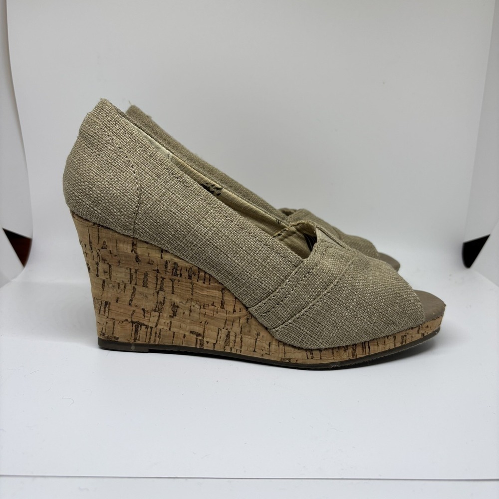 Aloha Island Wedges Shoes Beige Women's Size 7 1/2 M‎